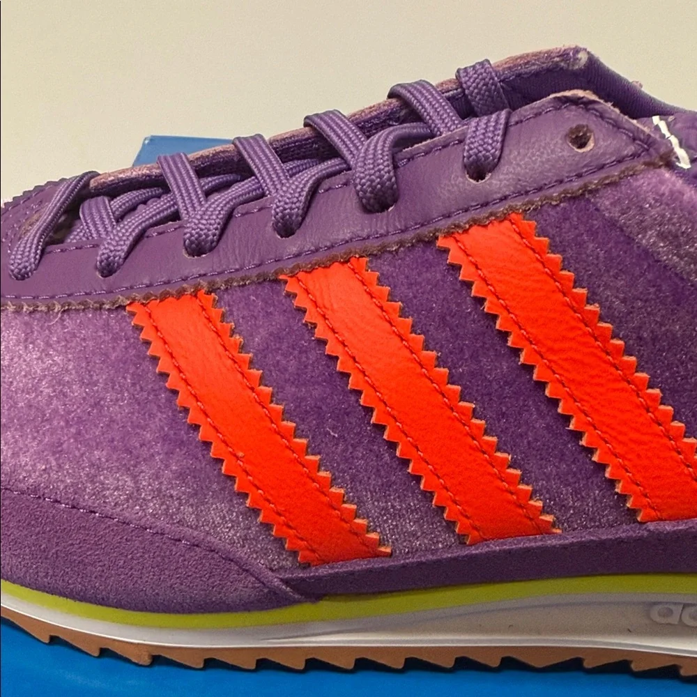 adidas Women's Purple and Red Sneakers - Picture 2 of 7